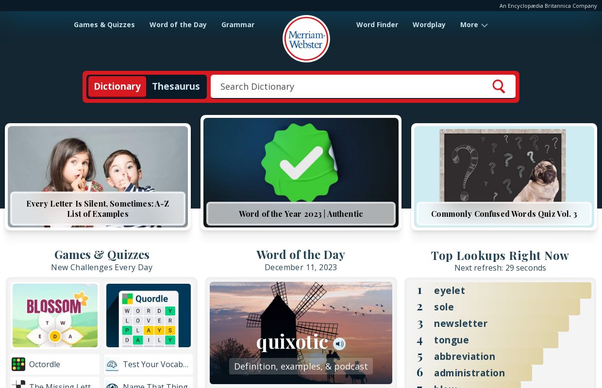 Merriam-Webster: America's Most Trusted Dictionary